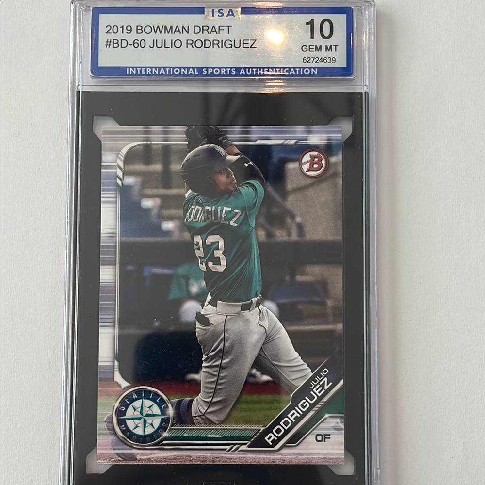 2019 Bowman Draft Julio Rodriguez Baseball Card - Grade 10